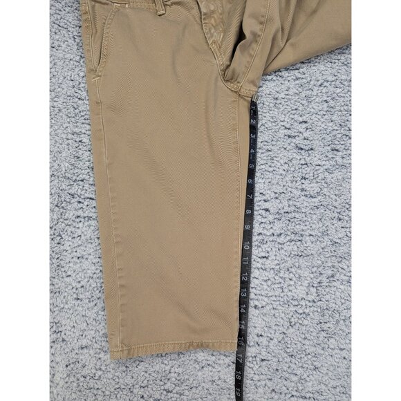 Y2K Levis Wide Leg Capris Size 6 Boho Preppy 90s Canvas Cali Skater Retro Brown - Picture 11 of 13